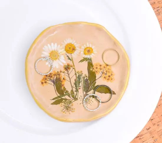 Marbled Clay Sp'RING' Flower Dish - Juju Sprinkles