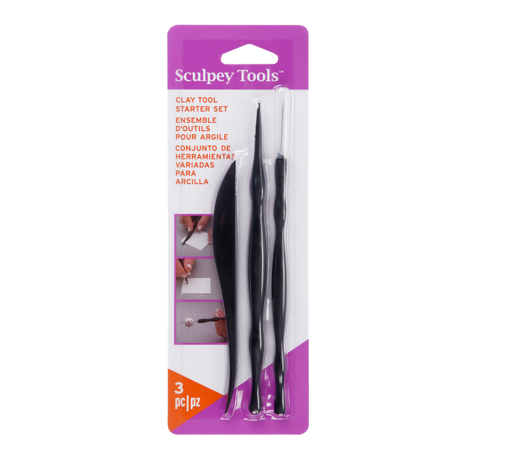 Sculpey Knives With Handles for Cutting Polymer Clay, 3 Pcs., Polymer Clay  Tool, Flexible, Wave, Fimo, Sculpey, Pardo, Cernit, Kato 