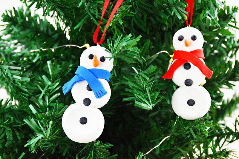Kid-Friendly Polymer Clay Christmas Ornaments