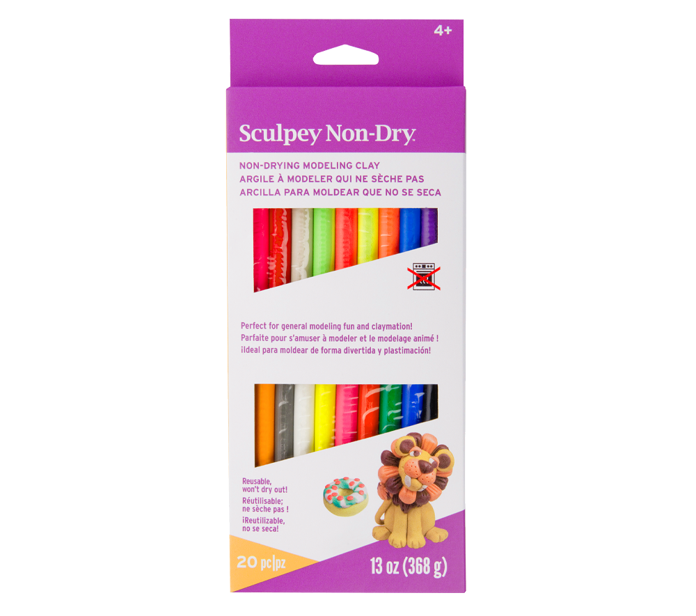 Colorations® Non-Hardening Clay - Set of 30
