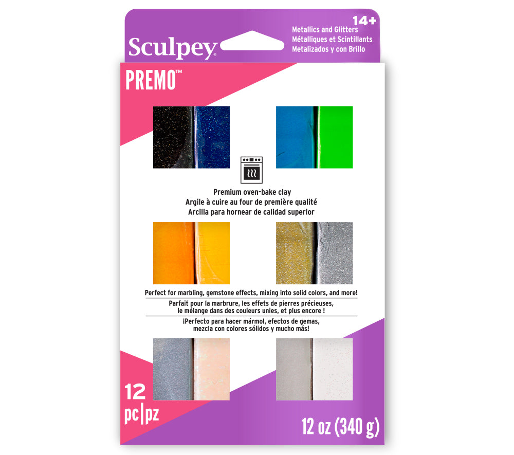 Sculpey Liquid Polymer Clay Multipack - Glam Metallics (3pcs of 30ml)