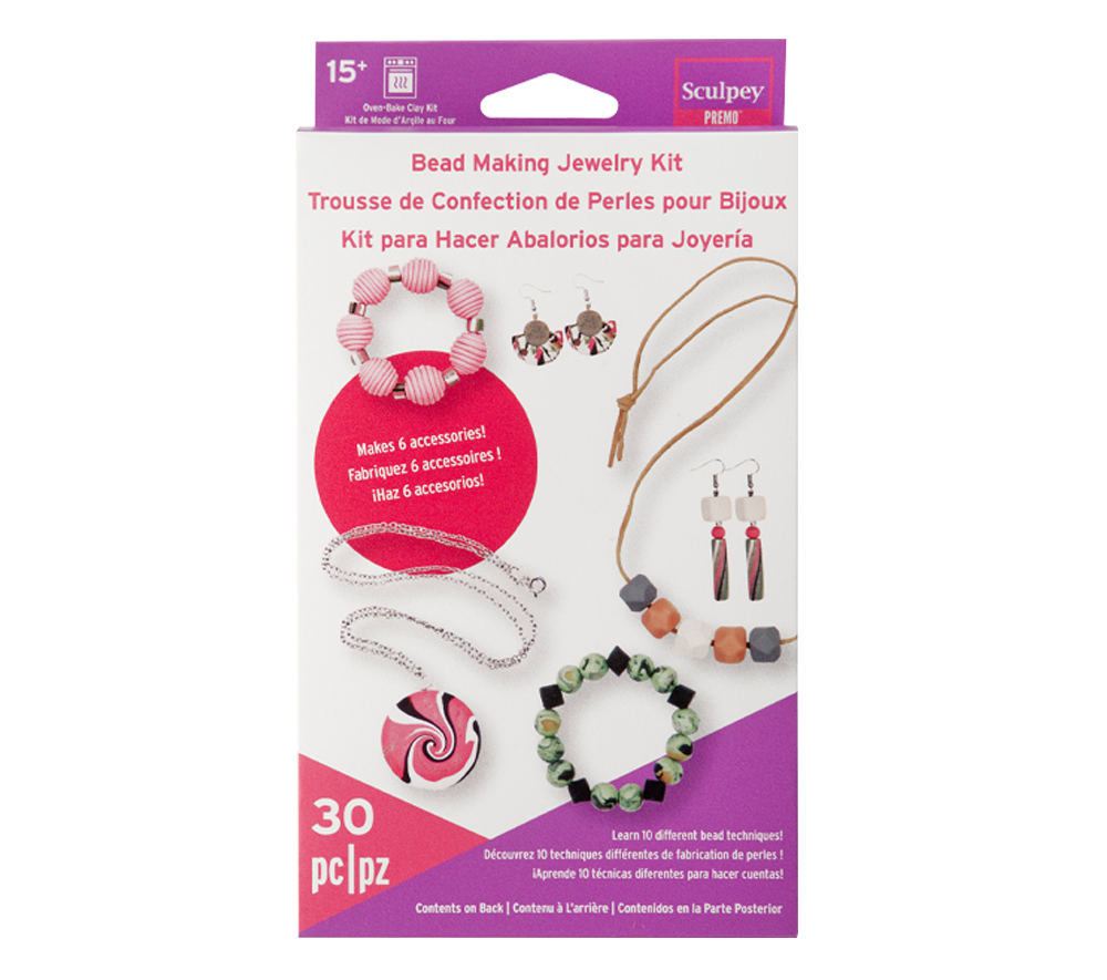 Beginner Crochet Kit, Jewelry Making Kits for Adults, Beaded Necklace Kit,  DIY Craft KIT 