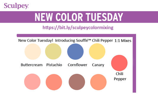 New Color Tuesday! Introducing Sculpey Soufflé™ Chili Pepper