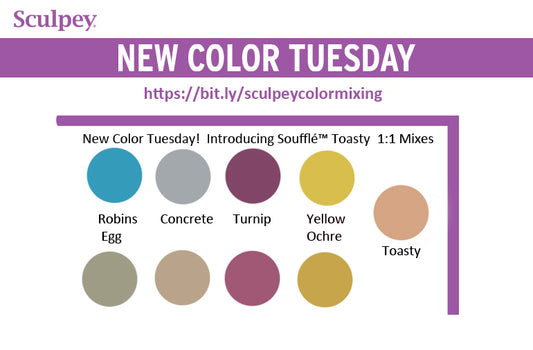 New Color Tuesday! Introducing Sculpey Soufflé™ Toasty