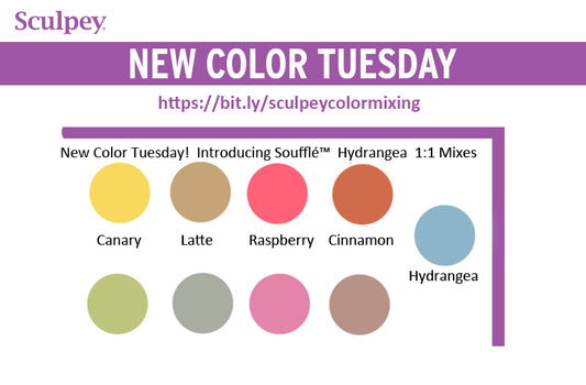 New Color Tuesday! Introducing Sculpey Soufflé™ Hydrangea