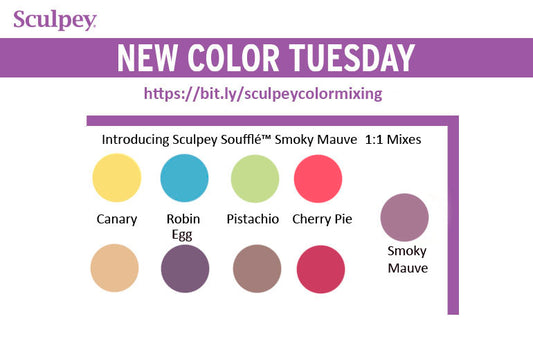 New Color Tuesday! Introducing Sculpey Soufflé™ Smokey Mauve