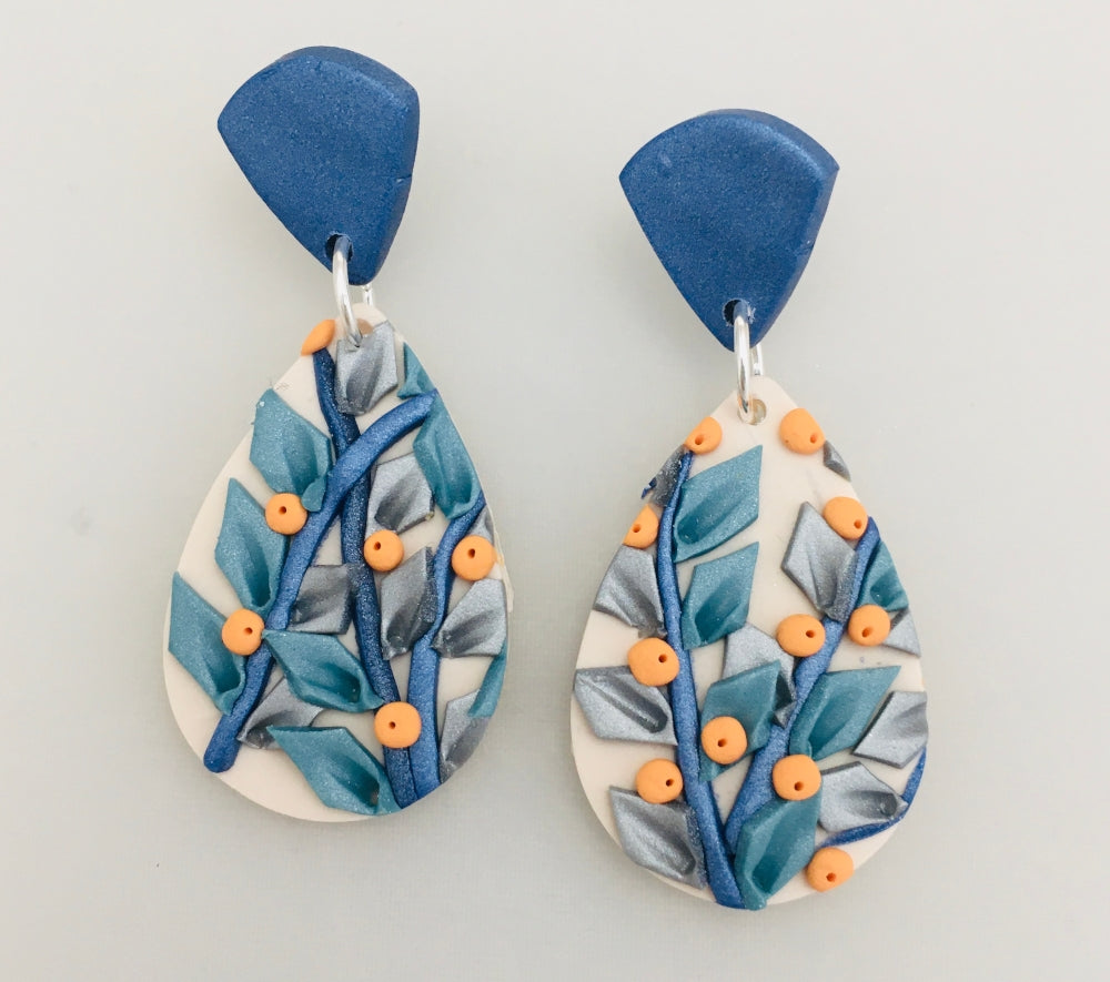Faux Marble Polymer Clay Earrings Tutorial - Crafting on the Fly