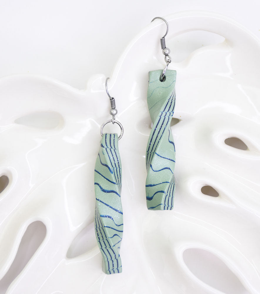 Sculpey Premo™ Corkscrew Earrings