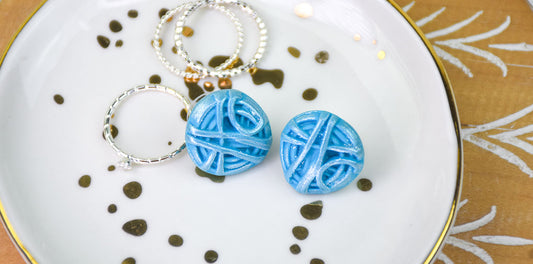 Sculpey Premo™ Knit Ball Molded Earrings