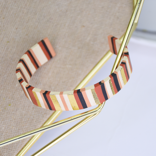 Sculpey Soufflé™ Linear Stripe Bracelet