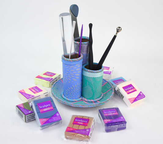 Sculpey Soufflé™ and Liquid Sculpey® Mixed Media Tool Tower