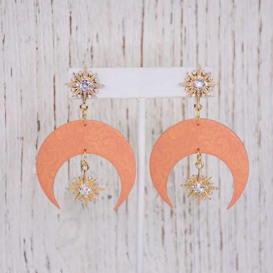 Sculpey Soufflé™ Sparkling Antique-look Brocade Earrings