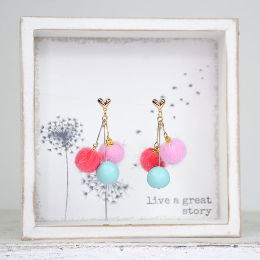 Sculpey Premo™ Pom Pom Earrings